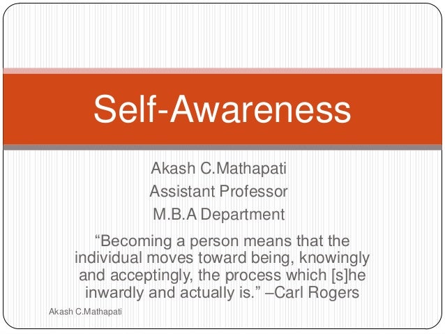 Self Awareness Self Awareness