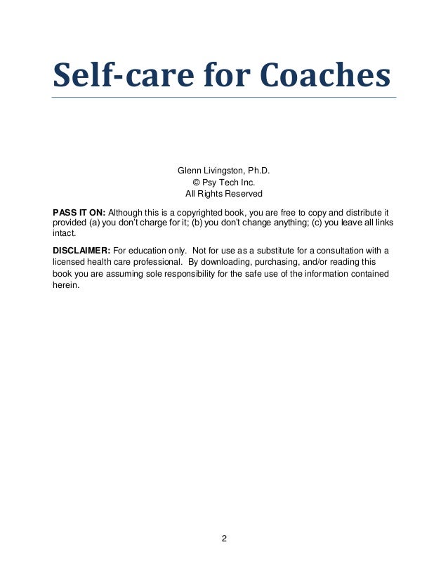self care for coaches