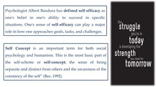 Self concept and self efficacy | PPTX