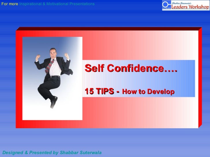 Self Confidence 15 Tips To Develop