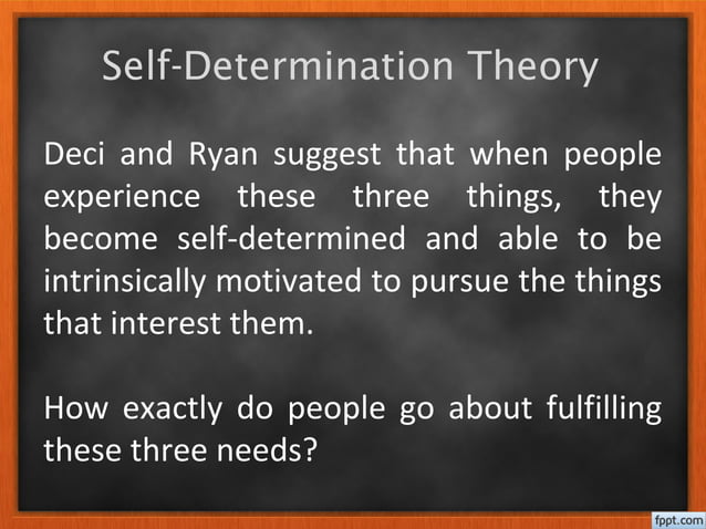 Self determination theory PPT