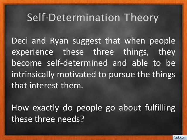 Self determination theory