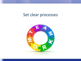 Set clear processes