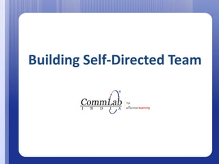 Building Self-Directed Team 