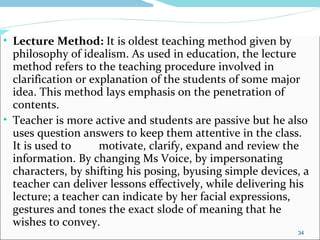 LECTURE METHOD IN TEACHING | PPT