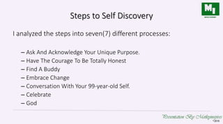 Self discovery | PPTX