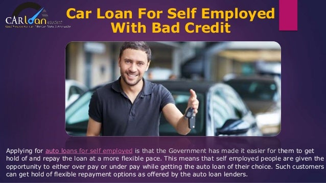 getting a car loan self employed