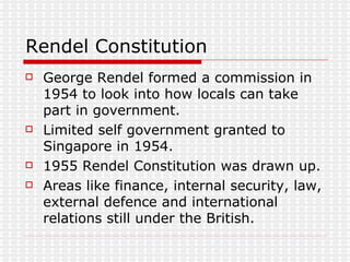 George Rendel Self Government | PPT
