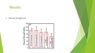 Results
 Flexural strength test
 
