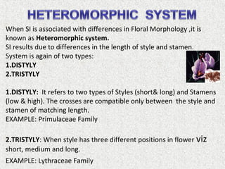 Self incompatibility in plants | PPT