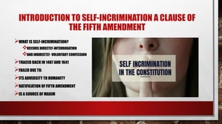 Self Incrimination Examples Understanding Self-Incrimination: The Fifth Amendment Clause and Key ...