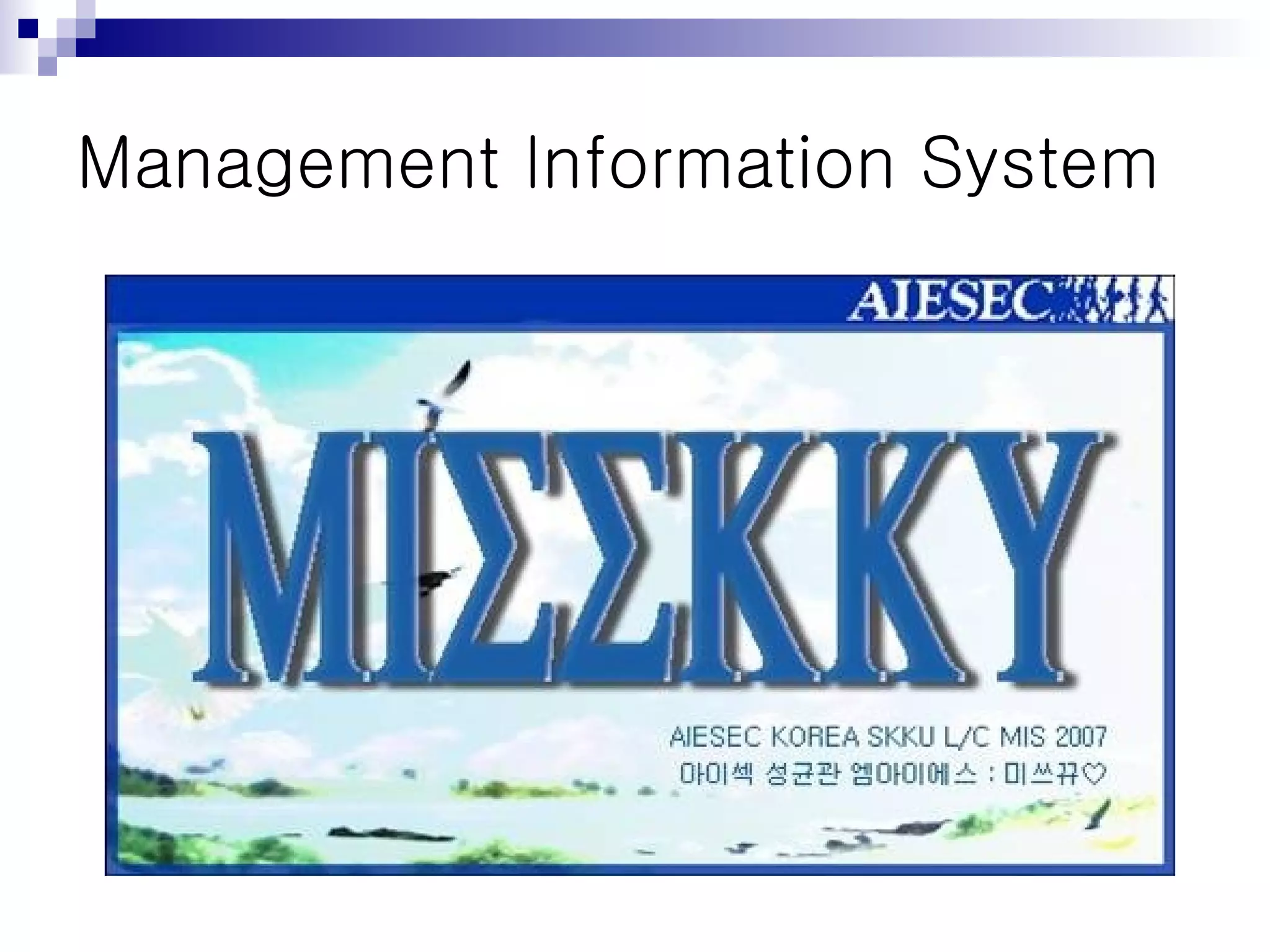 Management Information System