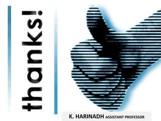 K. HARINADH  ASSISTANT PROFESSOR 