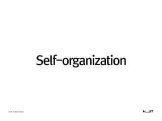 © NBT All Rights Reserved.
Self-organization
 
