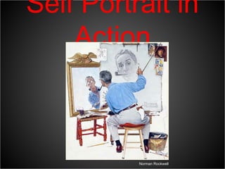Self Portrait in Action Norman Rockwell 