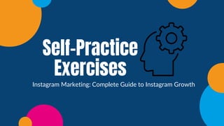 Self Practice Exercise: Instagram Marketing | PDF