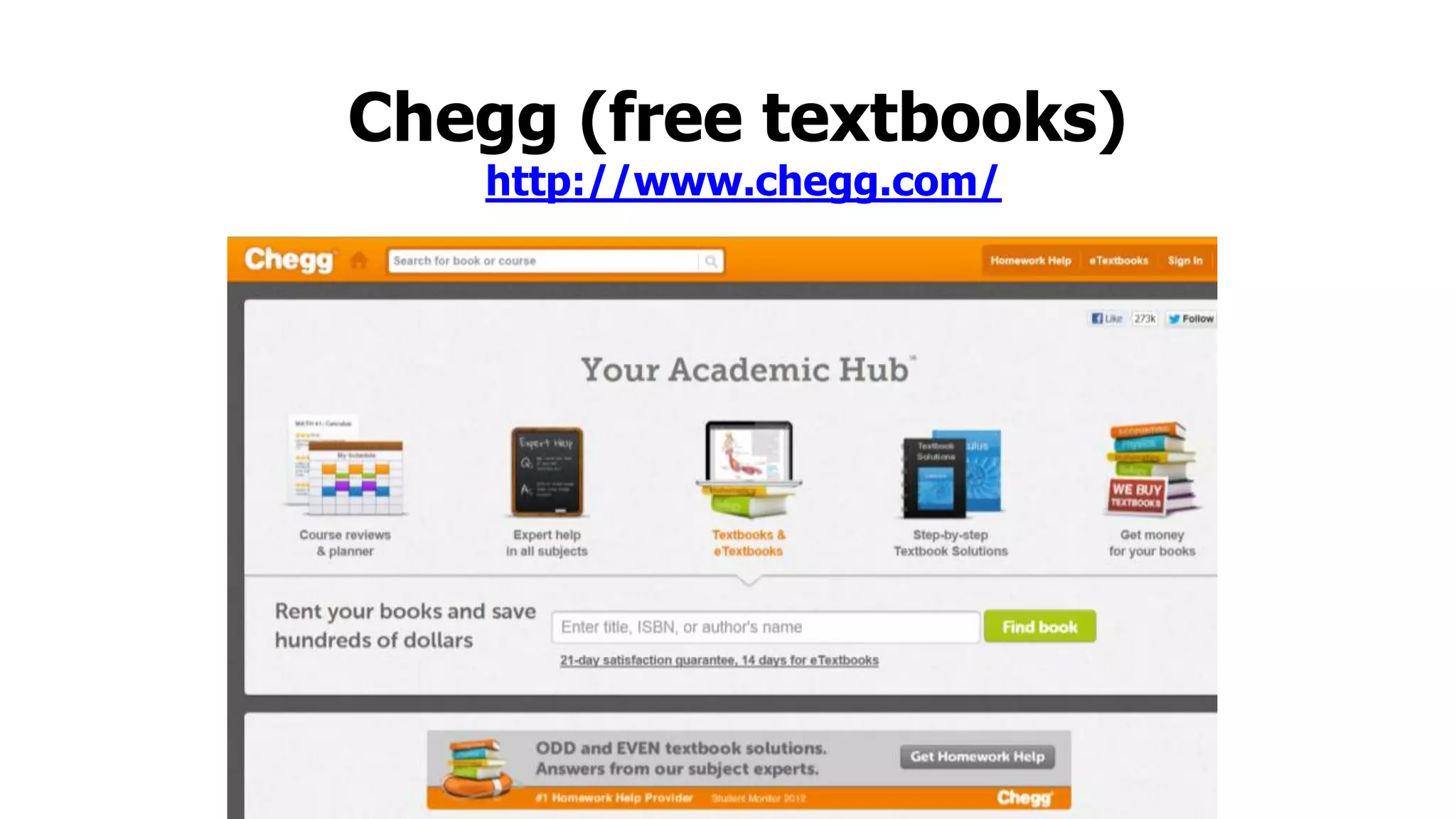 Chegg (free textbooks)
http://www.chegg.com/

 
