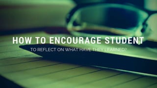 Self-regulated learning