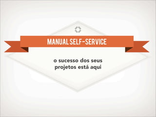 Manual Self-Service

  o sucesso dos seus
  projetos está aqui
 