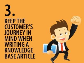 3.KEEPTHE
CUSTOMER’S
JOURNEY IN
MINDWHEN
WRITING A
KNOWLEDGE
BASE ARTICLE
 