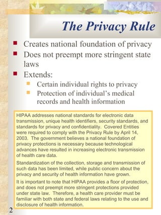 Front Matter, Beyond the HIPAA Privacy Rule: Enhancing Privacy, Improving  Health Through Research