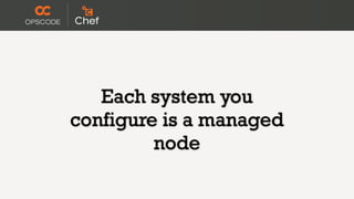 Each system you
configure is a managed
         node
 