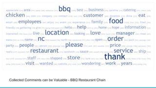 Collected Comments can be Valuable - BBQ Restaurant Chain
 