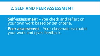 Self and Peer Assessment of a Literary Texts.pptx