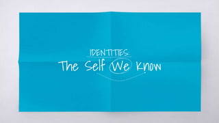 IDENTITIES:
The Self We Know
 