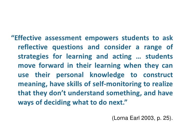 Self Assessment Self Assessment