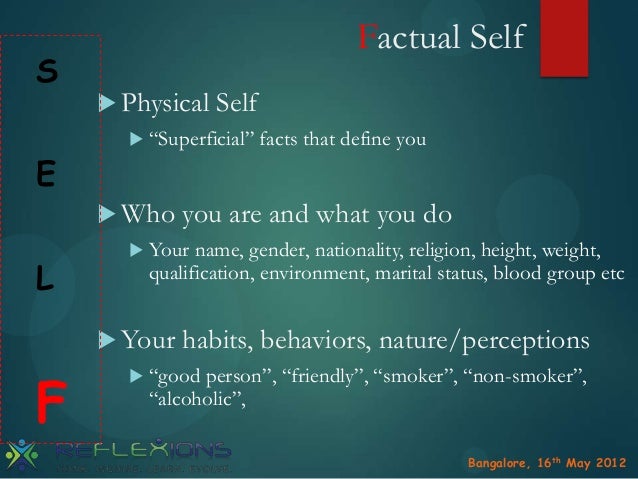 physical self perception definition