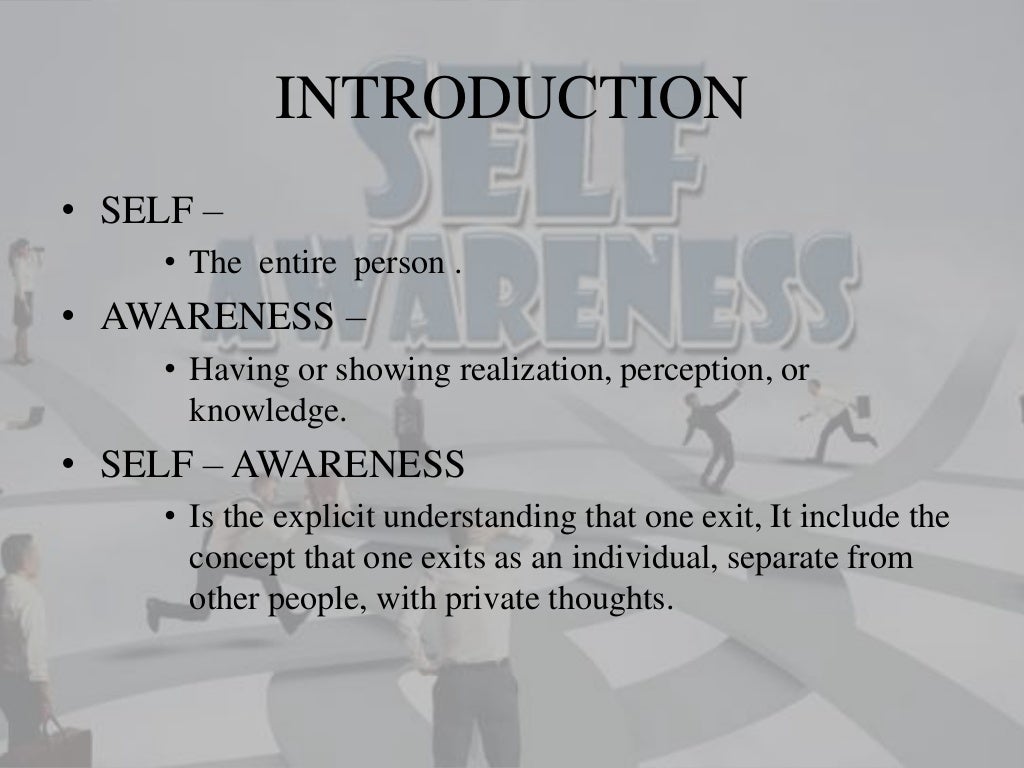 Self Awareness PPT self-awareness-ppt