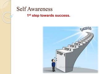 Self Awareness
1st step towards success.
 