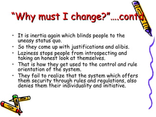 Self awareness & self analysis 