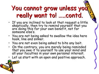 Self awareness & self analysis 