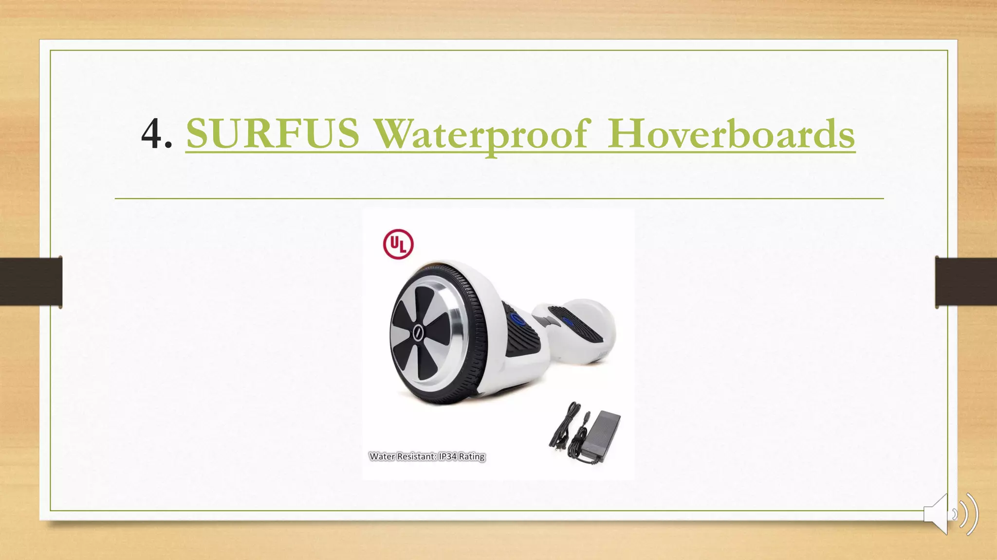 4. SURFUS Waterproof Hoverboards