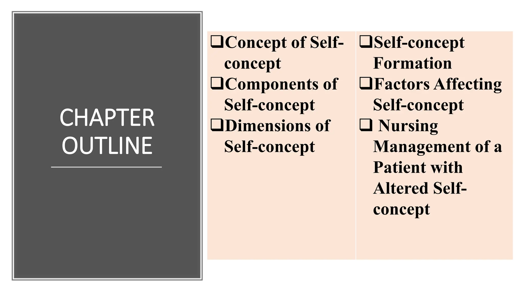 Positive Self Concept Formation