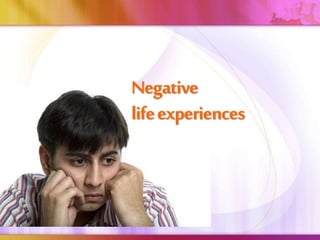 Negative
lifeexperiences
 