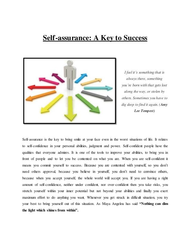 self-assurance