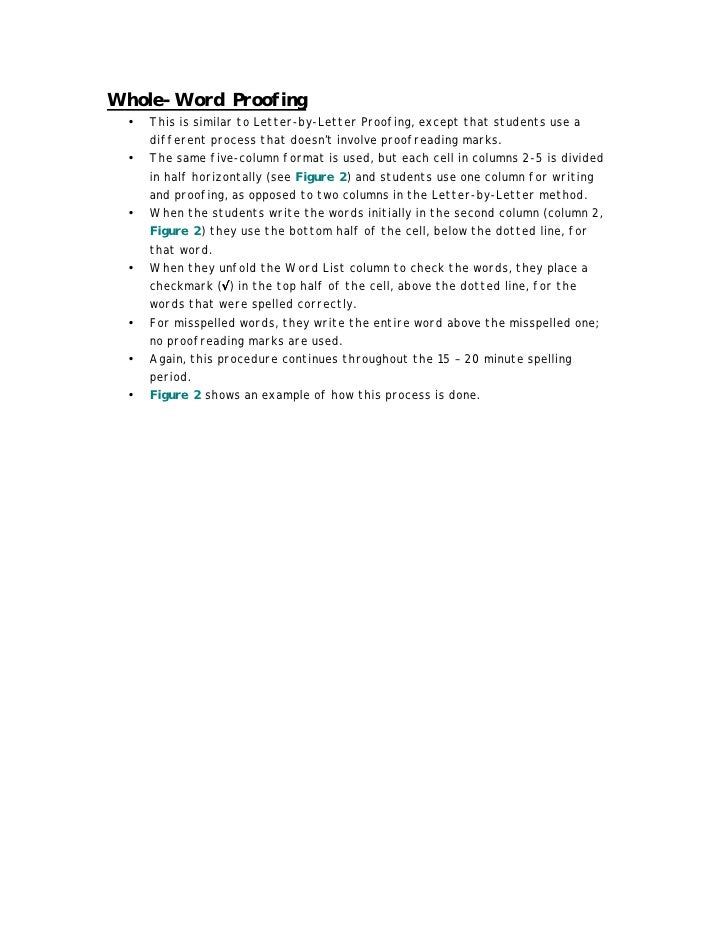 Self correction strategies