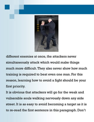 Avoid A Fight Self Defense Tactics Don't Always Have to Involve Violence | PDF