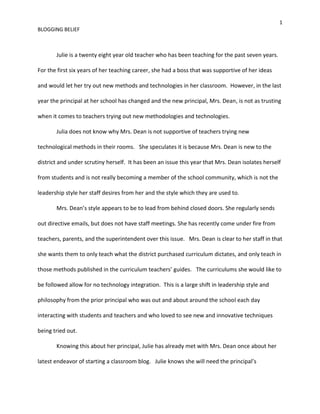 Self Designed Case Study