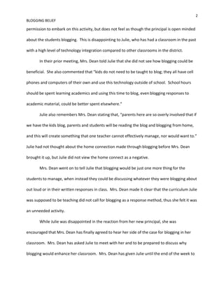 Self Designed Case Study