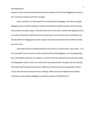 Self Designed Case Study