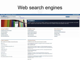 Web search engines
 
