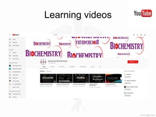 Learning videos
biochem youtube
 