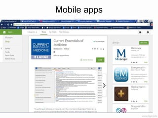 Mobile apps
 