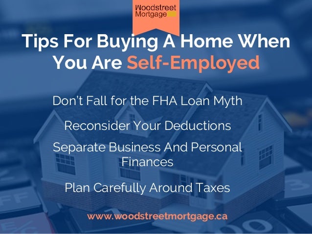 self employed buying a home