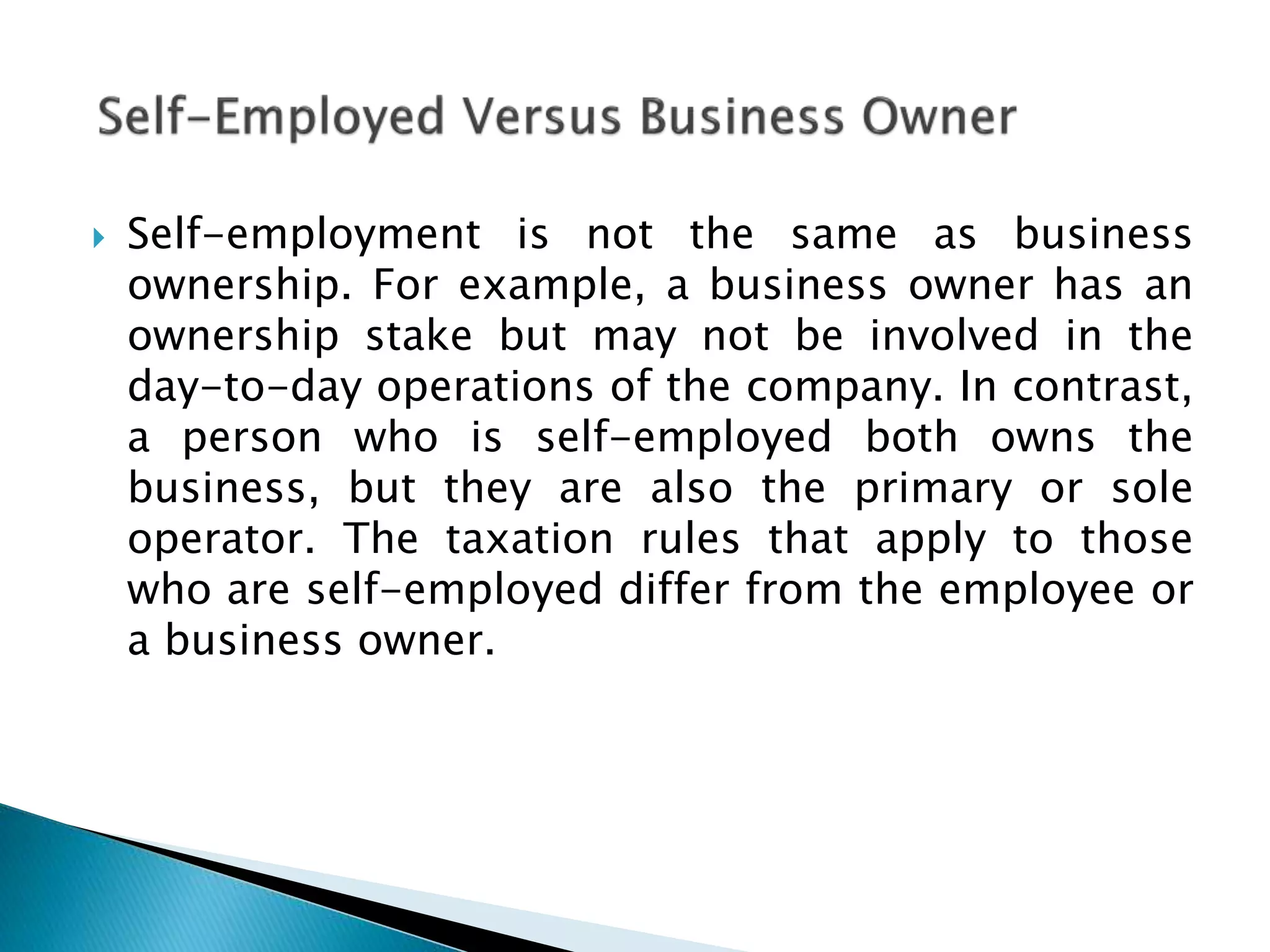 Self employment 09042020 | PPTX