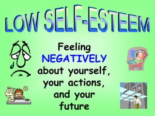 Feeling
NEGATIVELY
about yourself,
your actions,
and your
future
 